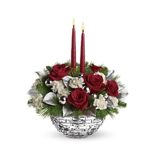 Le centre de table éclat de Noel