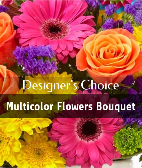 Designer's choice - Multicolor flowers bouquet