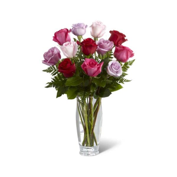 The Captivating Color Rose Bouquet by Vera Wang