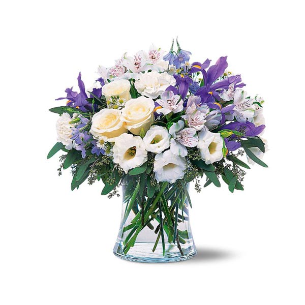 White and Blue Bouquet