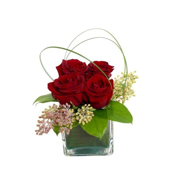 The delicate rose bouquet