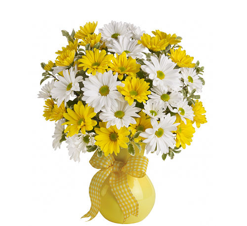 Teleflora's Daisies And Dots Bouquet